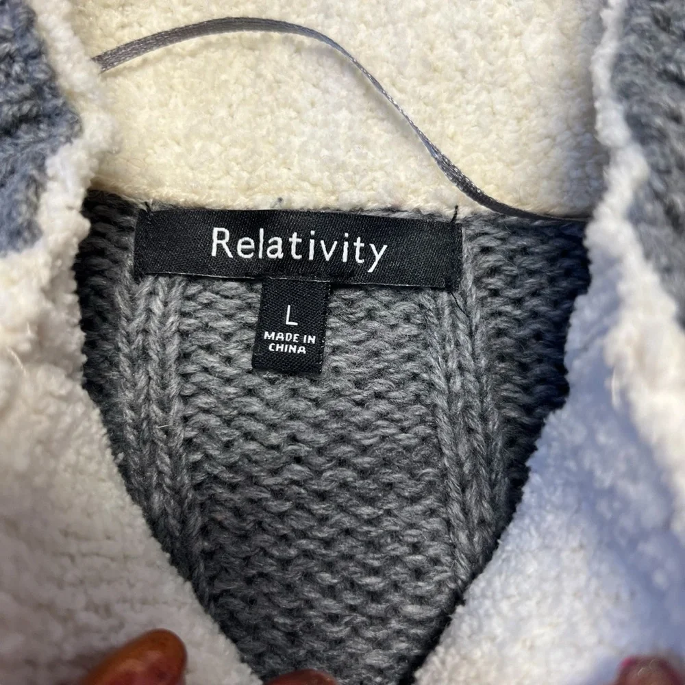 Relativity - Women’s Wool/Acrylic blend Sweater Tunic Cardigan Sz. LG